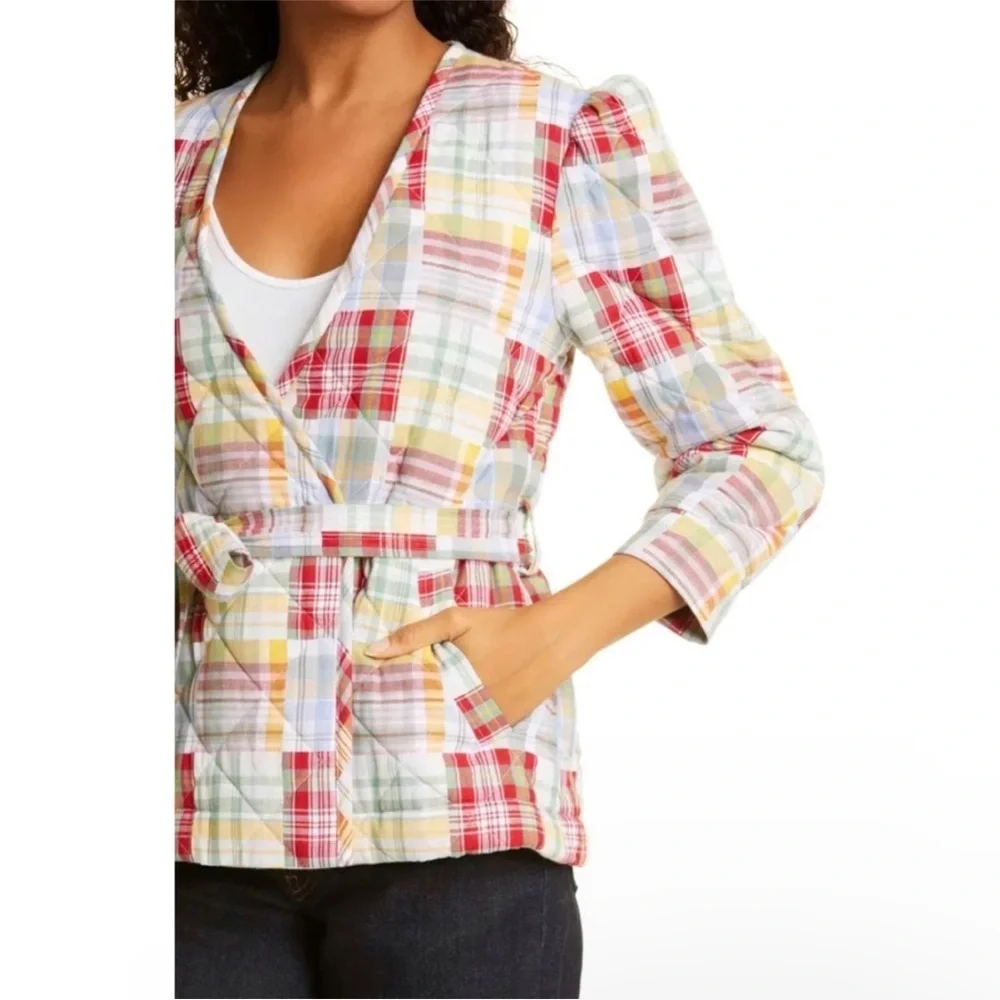 Cinq A Sept multi plaid jacket_3